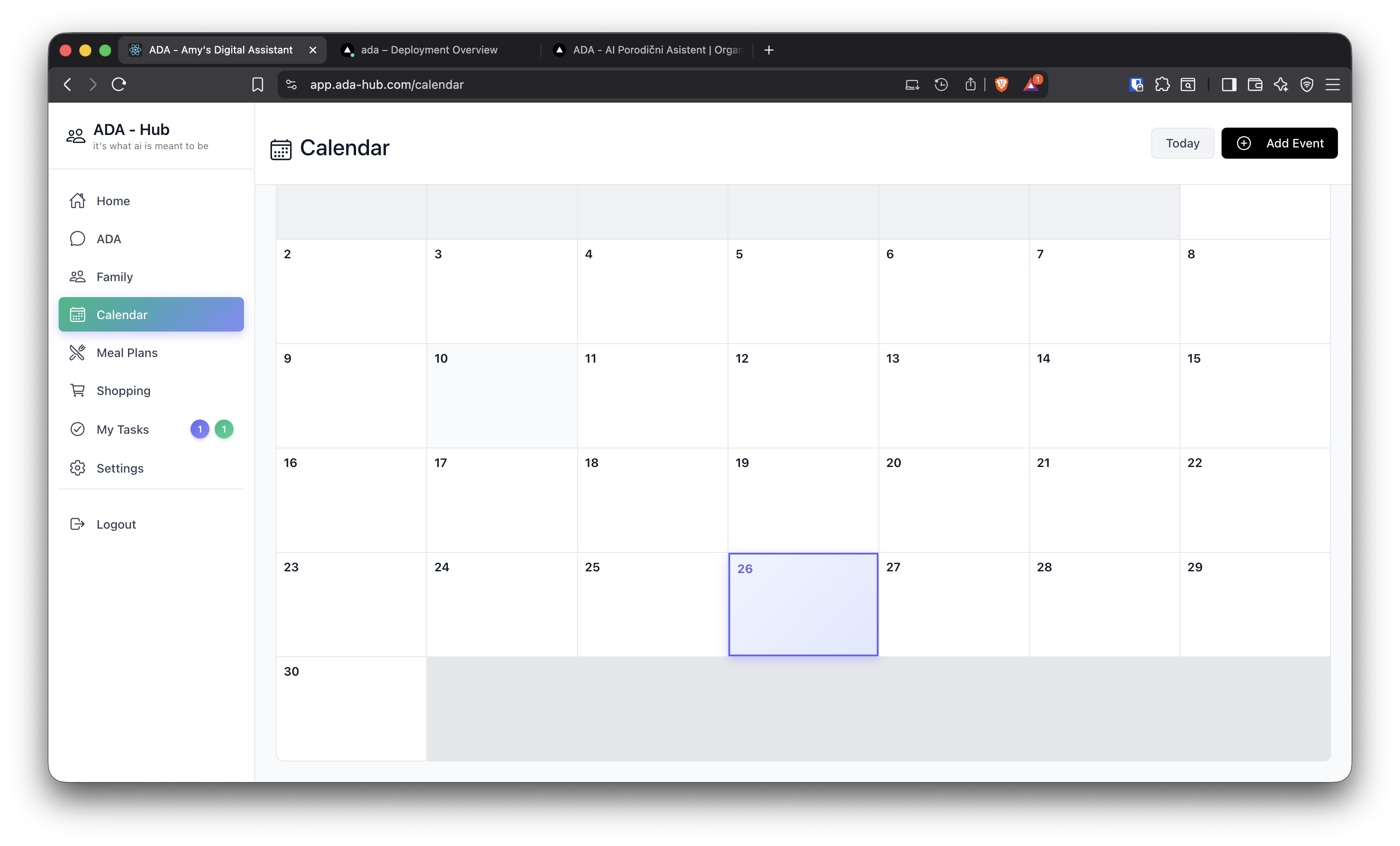 Cijela porodica sinhronizovana